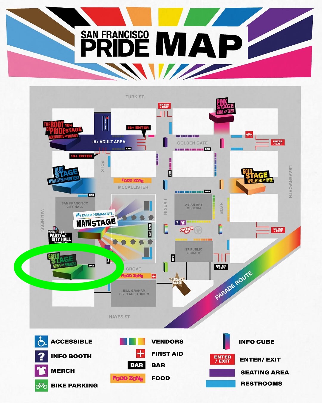 SF Pride 2025 Map